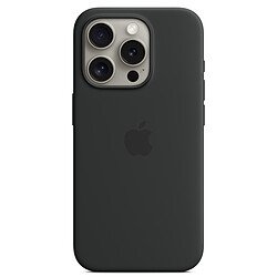 Apple Silicone Case with MagSafe Noir - iPhone 15 Pro