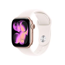 Apple Watch Series 11 GPS 42 mm Aluminium Or rose Bracelet Sport Rose S/M